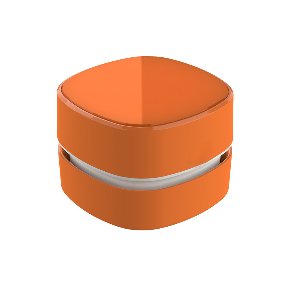 V888-ELOSUNG34526-202507221435-00 Orange Rechargeable Cordless Mini Desktop Vacuum - Portable Handheld Cleaner for Desk, Keyboard, Crumb & Dust - Image 1