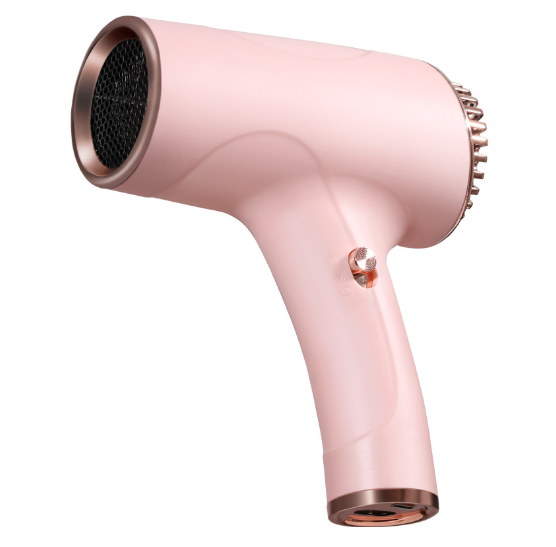 V888-ELOSUNG34530-202507250942-00 Pink Ultra-Lightweight Ionic Cordless Hair Dryer, USB Rechargeable Portable Blow Dryer with Cool Air for Travel & Home - Image 1