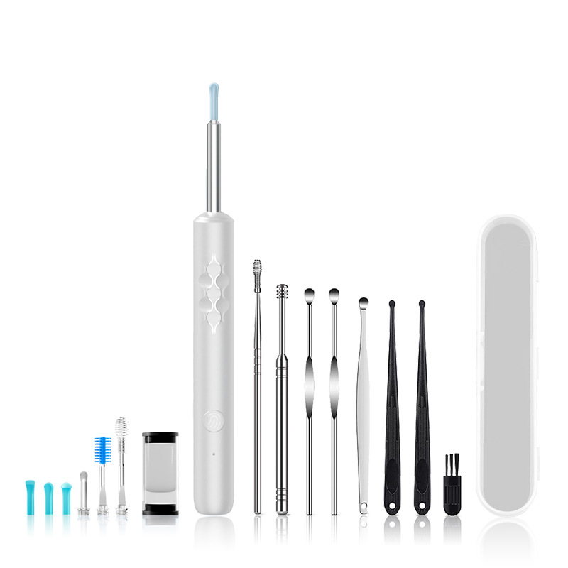 V888-ELOSUNG35636-202507090940-00 Smart Visual Ear Cleaner with HD WiFi Camera - Gentle Silicone Tips, USB-C Rechargeable Otoscope for Safe Ear Wax Removal(White Premium Edition) - Image 1