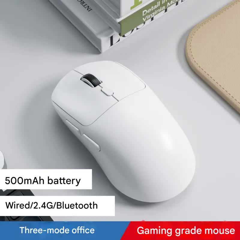 V888-ELOSUNG35732-202507211311-00 75g Ultra-Lightweight Tri-Mode Wireless Gaming Mouse - 1000Hz Polling Rate, 120-Hour Battery(white) - Image 1