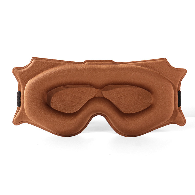 V888-ELOSUNG35980-202509041435-00 3pc 6D Contoured Zero-Pressure Sleep Mask - 360 Light Blocking Eye Mask with Adjustable Strap(Camel) - Image 1