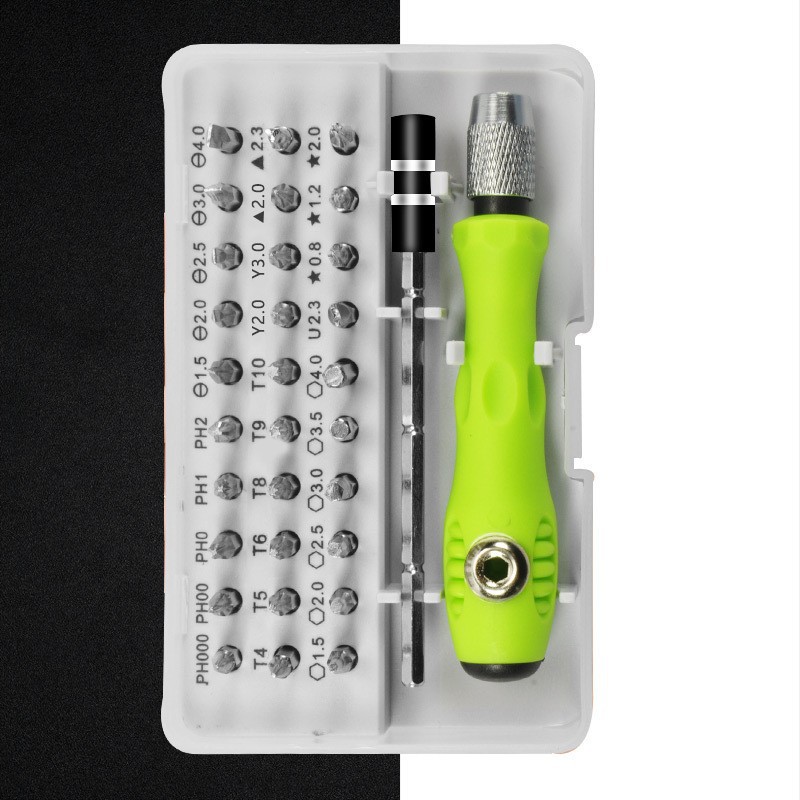 V888-ELOSUNG36177-202508071510-00 Green 32-in-1 Precision Screwdriver Set - Magnetic Repair Tool Kit for Electronics, Phone & PC - Image 1