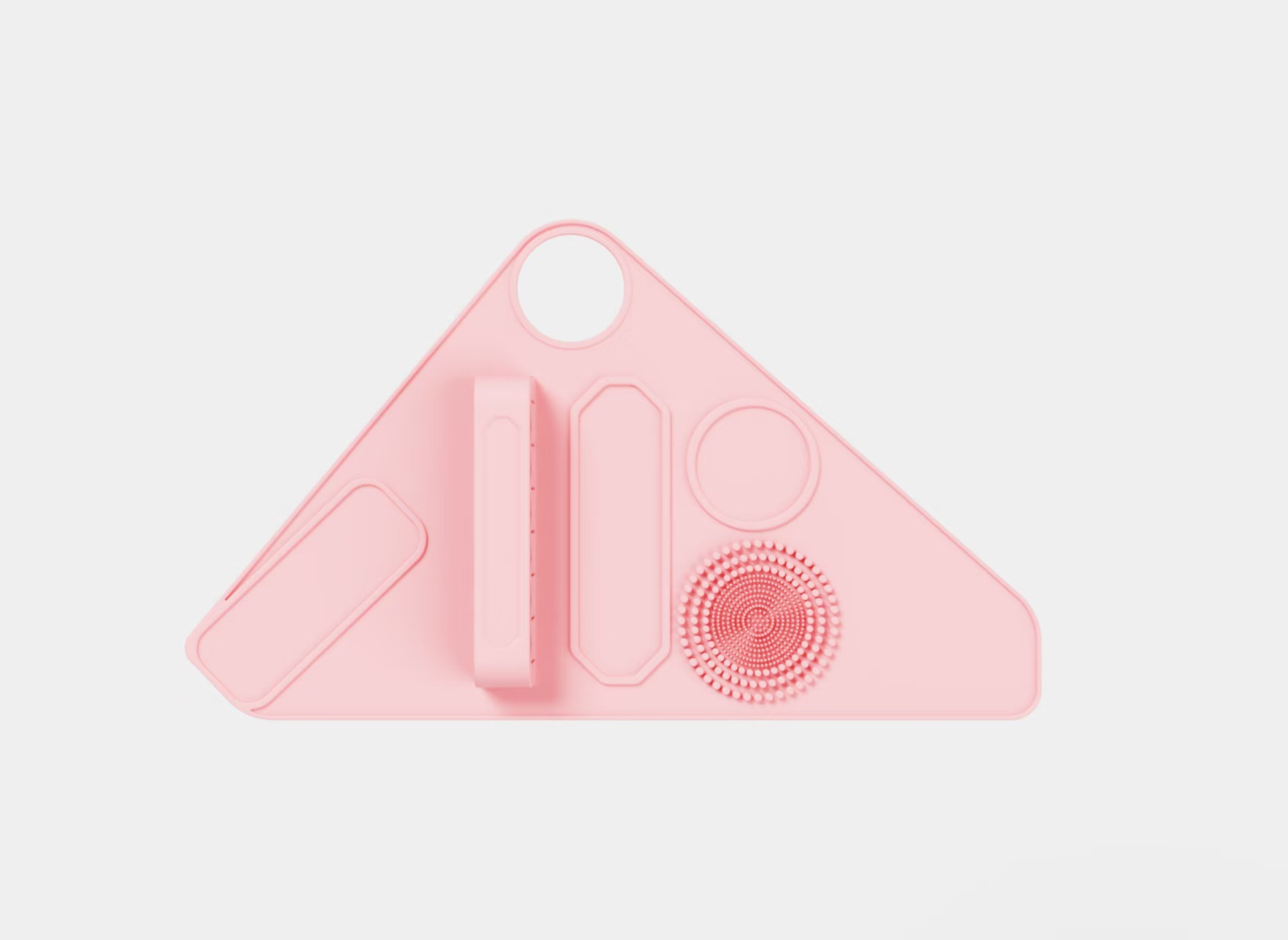 V888-ELOSUNG37008-202509091610-00 2pc Multi-Functional Silicone Makeup Artist Wristband - Wearable Palette, Brush Holder & Cleaner(pink) - Image 1