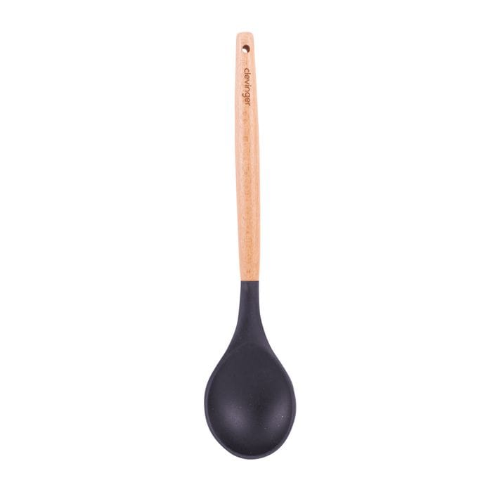 V915-KU0254-202509250905-00 Beechwood & silicone spoon charcoal - Image 1