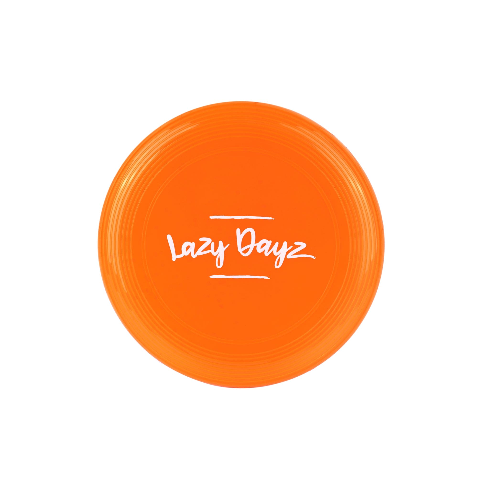 V915-LD0019-OR-202509250910-00 28cm Lazy Dayz Jumbo Neon Beach Frisbee - Orange - Image 1