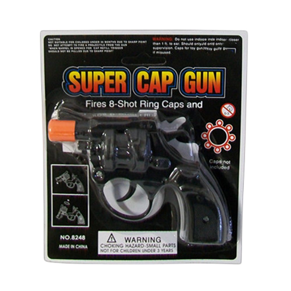 V922-AWD-A0421-GUNSUP-202508251220-00 2x Plastic 8 shots toy cap gun with 144 free caps - Image 1