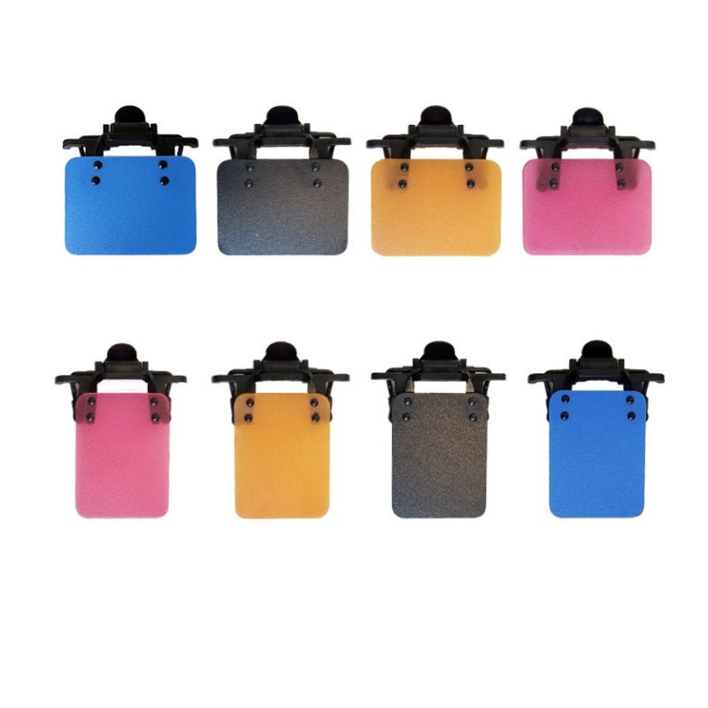 V922-B0241-SHOSHI-YH-202508251140-00 ISSF Flip-Up Eyeshield Sport Shooting Eye Shield Aim Blocker Targeting Sight Cover Blinding - Yellow-Horizontal 4x3cm - Image 1