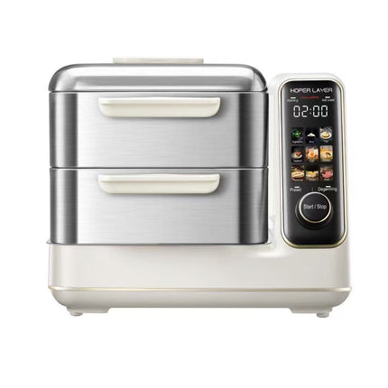 V940-HG180-01-202507141832-00 Hoper Layer Electric Food Steamer 16L Large Capacity 10 Second Start 24H Timer Independent Water Tank - Image 1