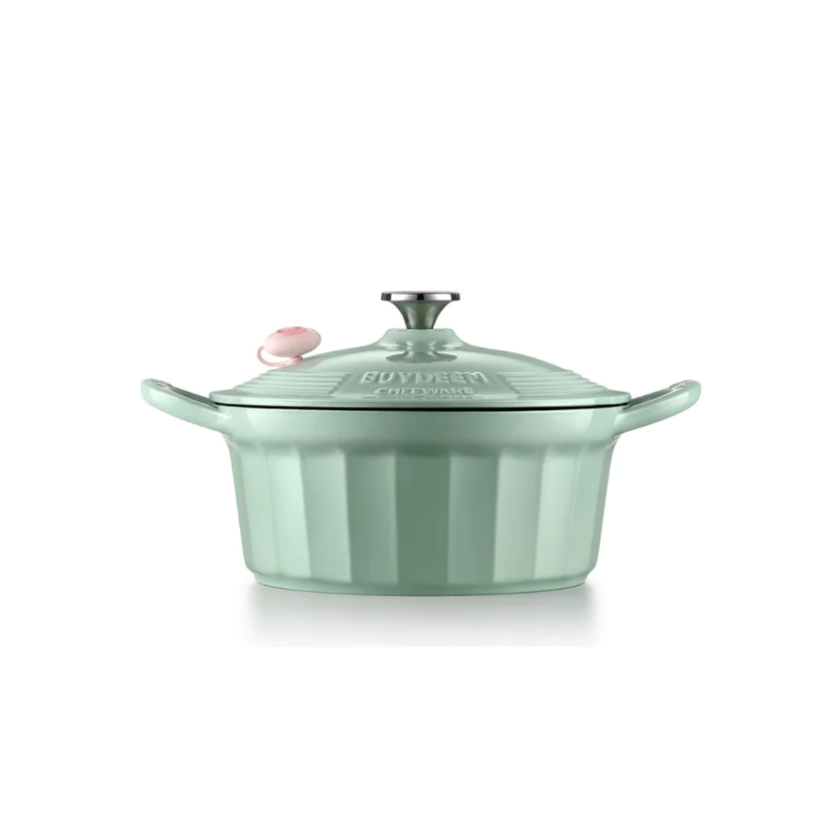 V943-CP551-25CM-GREEN-202507141835-00 BUYDEEM CP551 Enameled Cast Iron Dutch Oven - Image 1