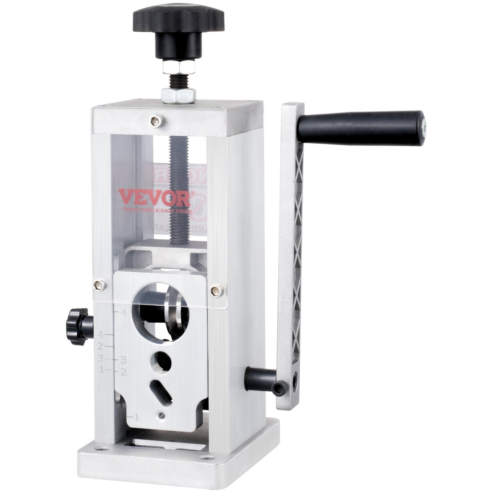 V952-BXJYSS11538MMUD21V0-202508012027-00 VEVOR Manual Wire Stripping Machine, 0.06''-1.5'' Copper Stripper with Hand Crank or Drill Powered, Visible Stripping Depth Reference, Portable Aluminum Frame Wire Peeler for Scrap Copper Recycling - Image 1