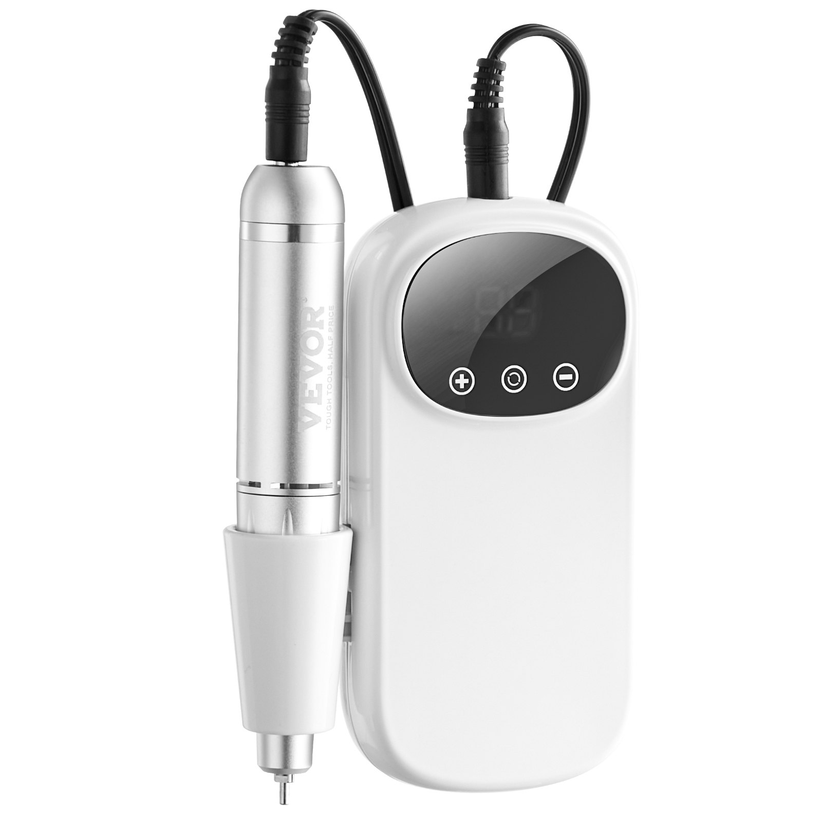 V952-CDSMJDMJBXSZQW53MV9-202507141440-00 VEVOR Electric Rechargeable Nail Drill, 35,000RPM Portable Cordless Nail E File Machine, LCD-Display Acrylic Gel Grinder Tool with 6 Bits and 50PCS Sanding Bands for Manicure Pedicure Carve Polish - Image 1