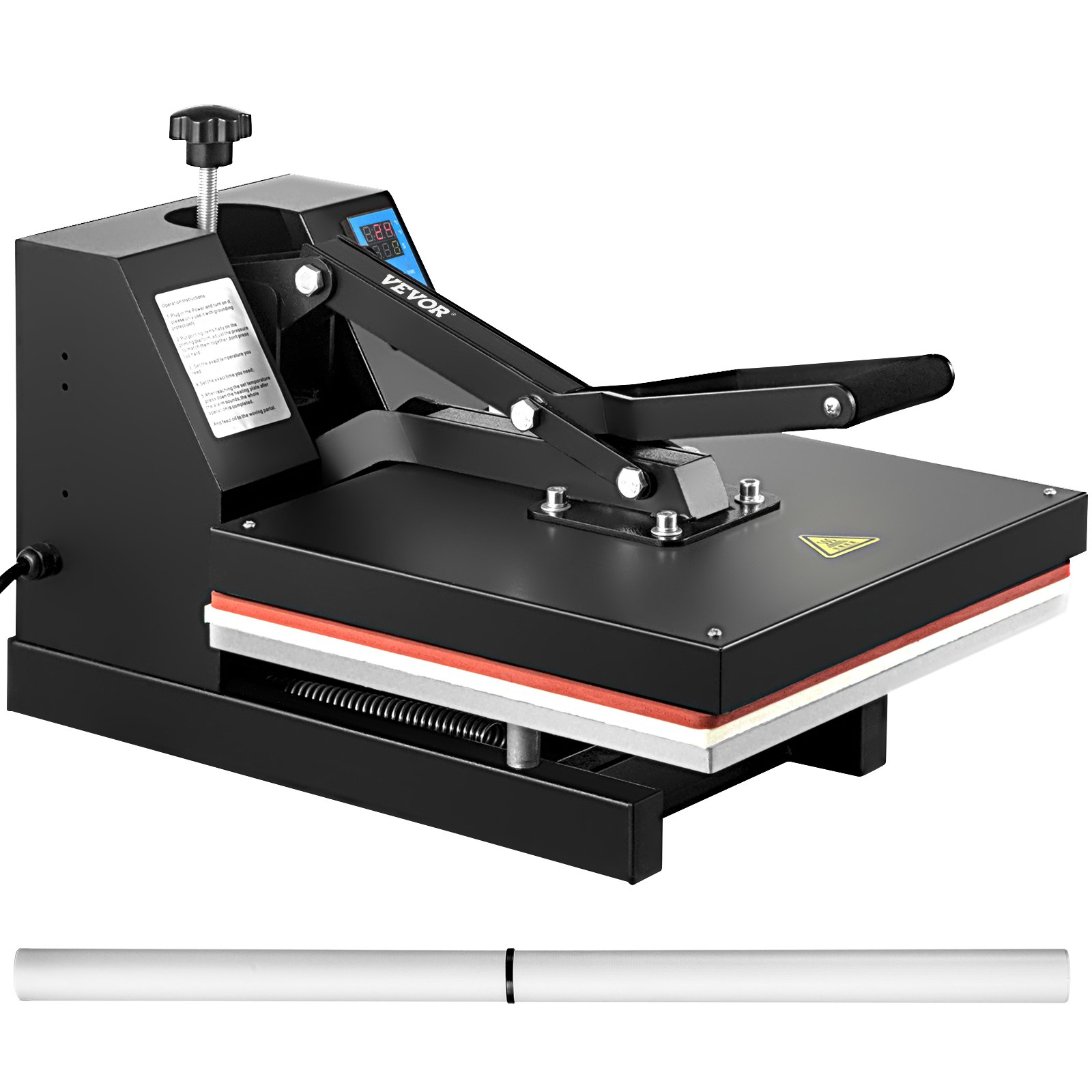 V952-DBTHJ15X15RZYTHJ1V3-202507141718-00 VEVOR Heat Press 15X15 Inch Heat Press Machine Industrial Quality Power T Shirt Heat Press Sublimation Machine Clamshell Heat Press Machine for T Shirts - Image 1