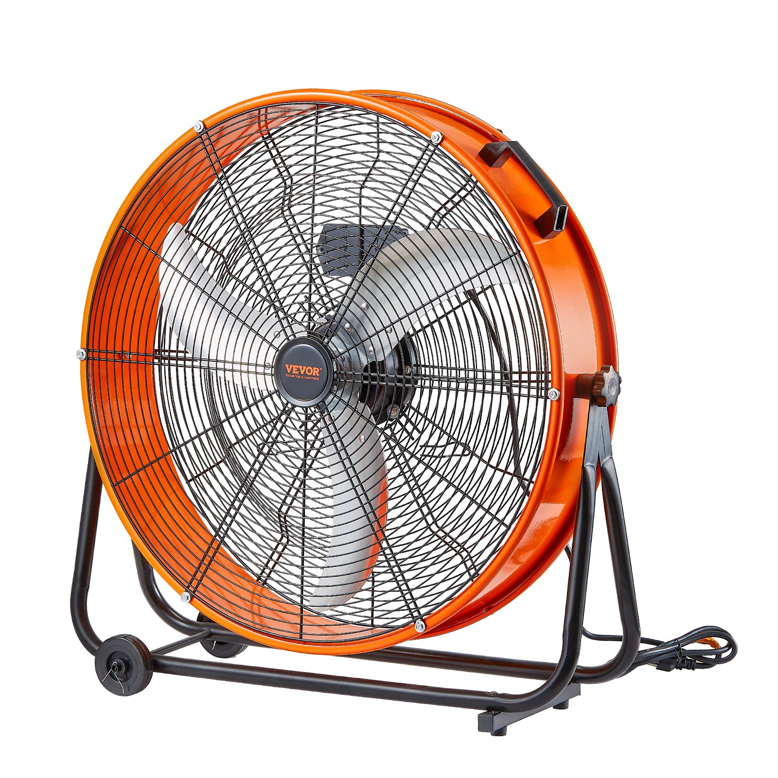 V952-GYLSFS24YCACTZXEZV3-202507141340-00 VEVOR Drum Fan 24 Inch High Velocity Industrial Use 3-Speed 8600CFM for Warehouse - Image 1