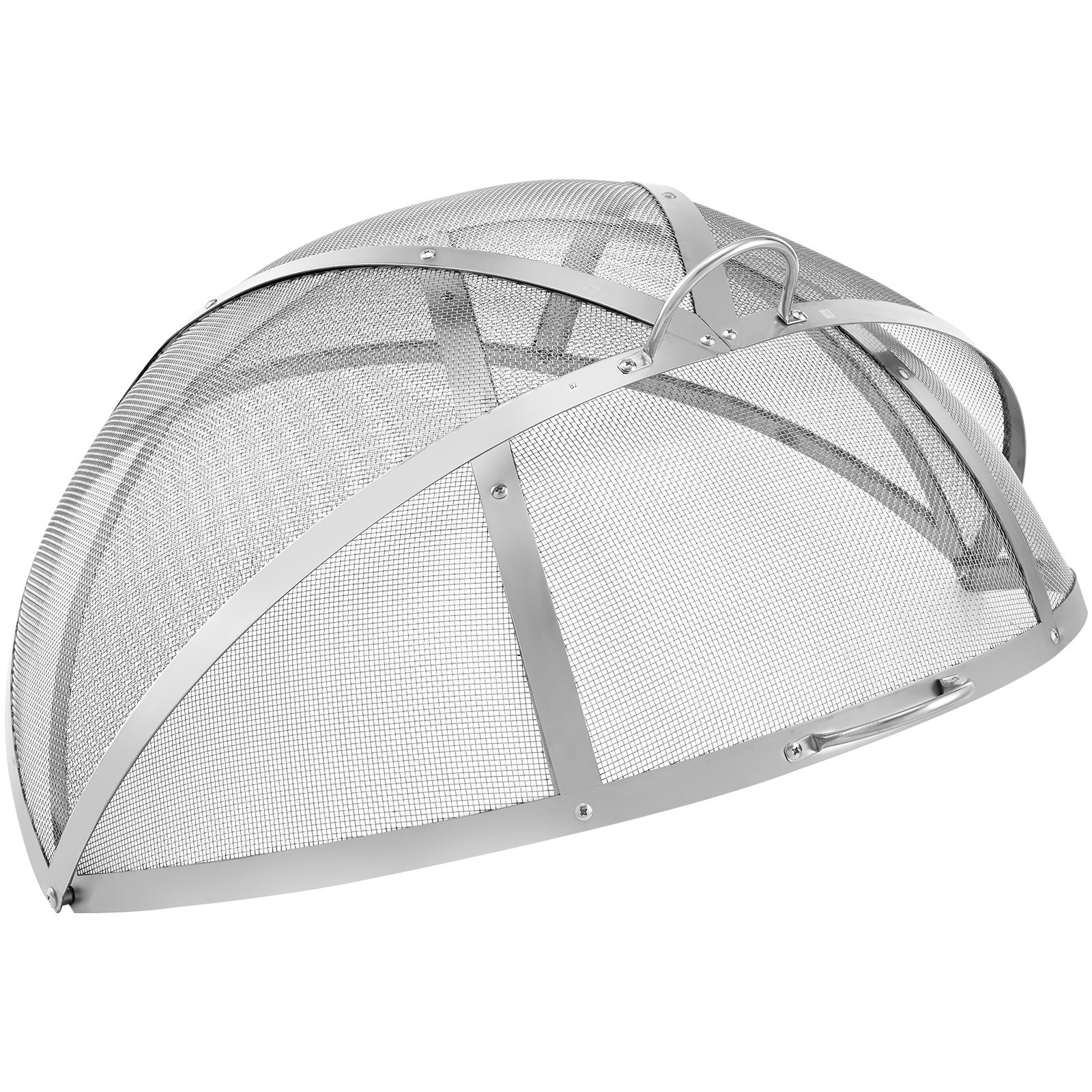 V952-HKWZ201BXGQXHKE2TV0-202507141540-00 VEVOR Firepit Spark Screen Lid, 40" Diameter, Outdoor Firepit Ring Cover Round Accessories, Fire Pit Metal Cover, Easy-Opening Stainless Steel Fire Ring Covers for Outdoor Patio Fire Pits Backyard - Image 1