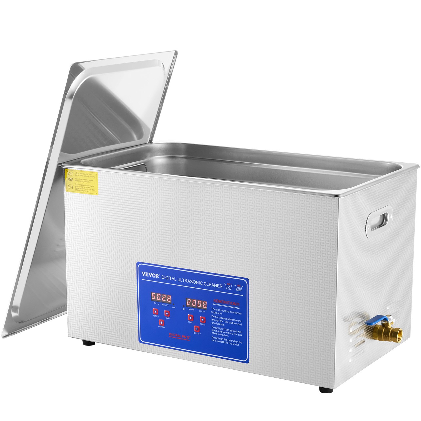 V952-JPS-100ACSBQXJX01V3-202507141245-00 Vevor 30L Digital Ultrasonic Cleaners Cleaning Equipment Bath Tank w/Timer Heated - Image 1