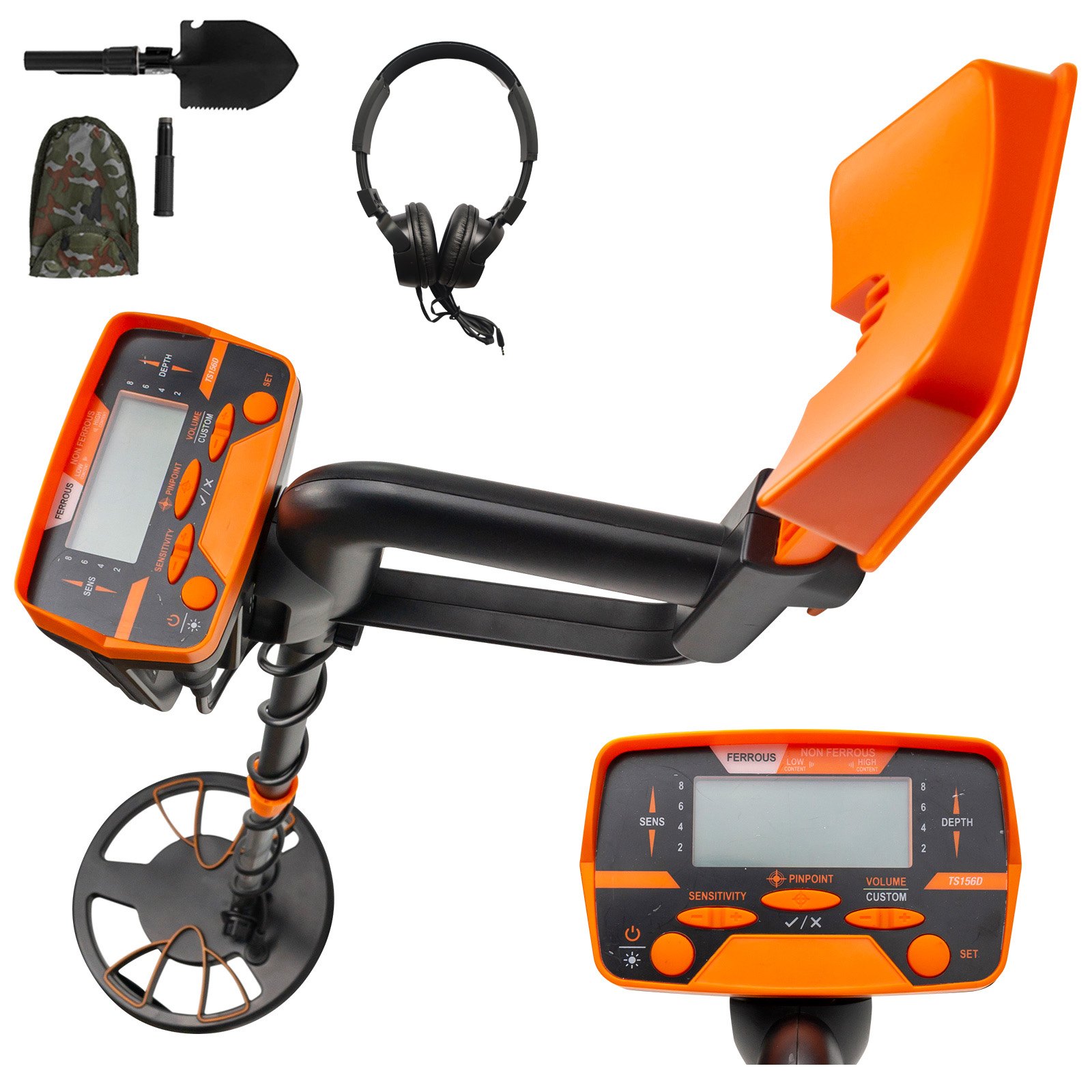 V952-JSTCQMD30104JT001V0-202508012353-00 VEVOR Metal Detector Waterproof Disc Metal detectors Underwater Underground high Accuracy LCD Display Metal Detector for Adults and Children Headphone Automatic Detector (Yellow 3010) - Image 1
