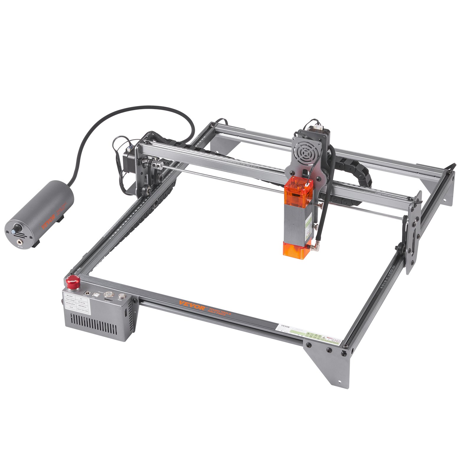 V952-KZXS10W4140CMBA57V3-202508011727-00 VEVOR Laser Engraver, 10W Output Laser Engraving Machine, 15.7" x 15.7" Large Working Area, 10000mm/min Movement Speed, Compressed Spot with Rotary Roller, Laser Cutter for Wood, Metal, Acrylic - Image 1