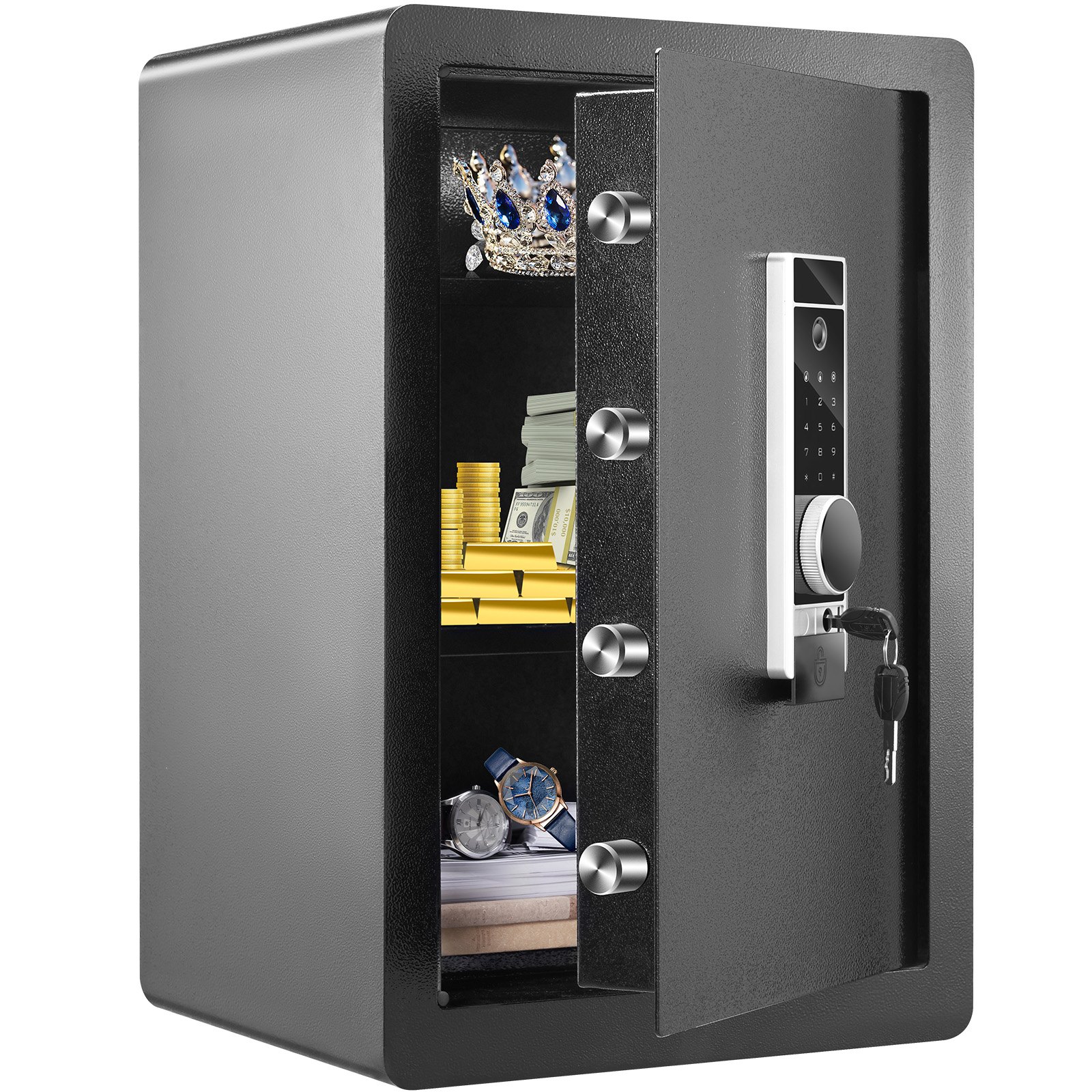 V952-LSBXXHSLSLF22HXMIV0-202508011246-00 VEVOR Safe 2.2 Cubic Feet Home Safe Steel for Cash Gold 15.75x13x23.6 inch - Image 1