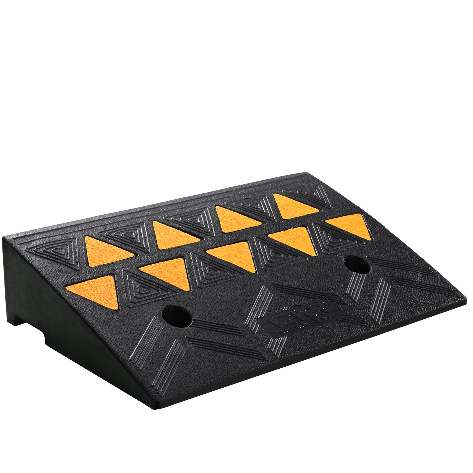 V952-SJDLYPDGB1197IMYQV0-202508011815-00 VEVOR Rubber Curb Ramp 10.8 cm Rise Height Sidewalk Curb Ramp, 30 cm Width 50 cm Length Driveway Ramp for Curb, 15T Heavy Duty Rubber Ramp for Forklifts, Trucks, Buses, Cars, Wheelchairs, Bikes - Image 1