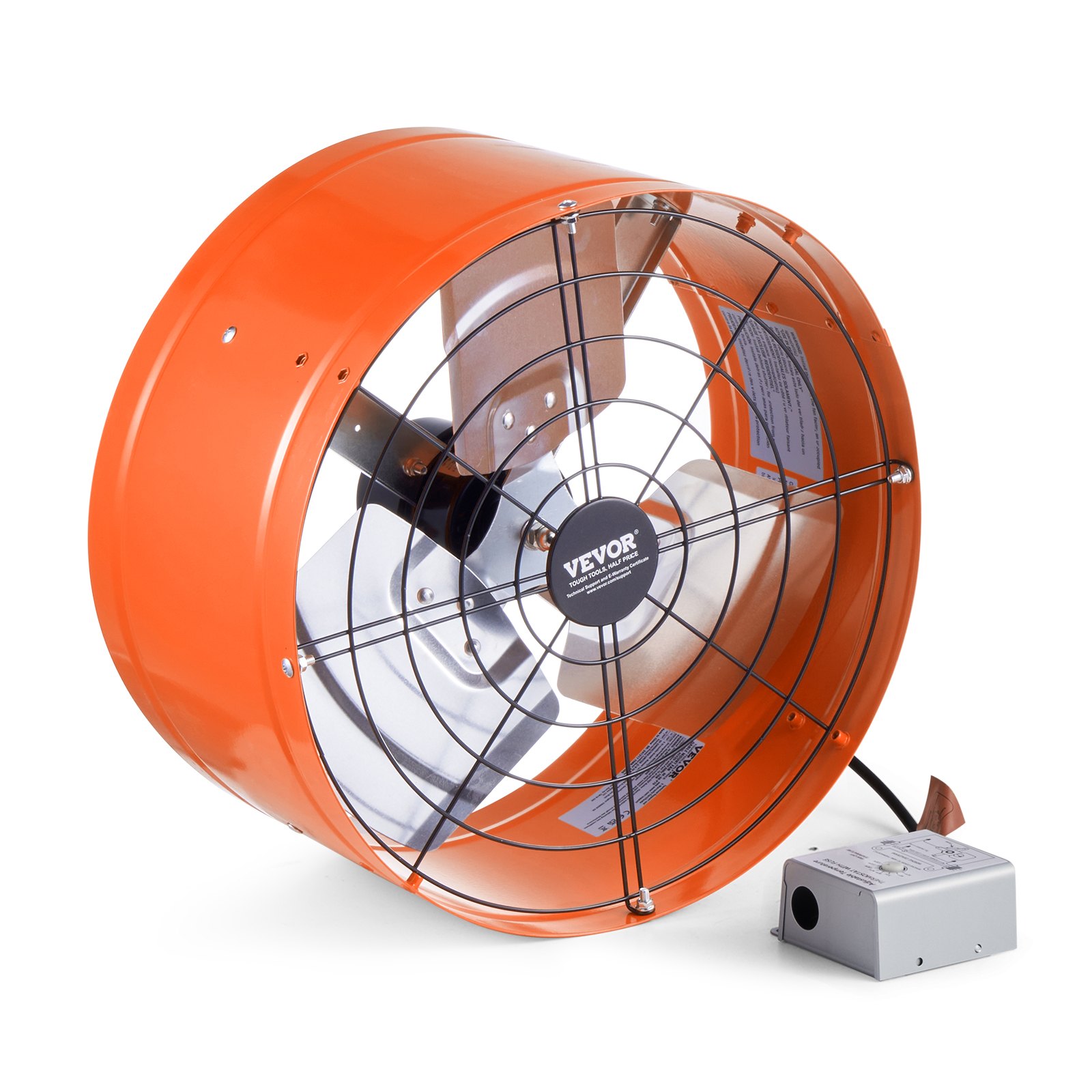 V952-SQFJ15YC16502BPXZV3-202507141320-00 VEVOR 380 mm Gable Mount Fan 1650 CFM Attic Vent Fan with Adjustable Thermostat - Image 1