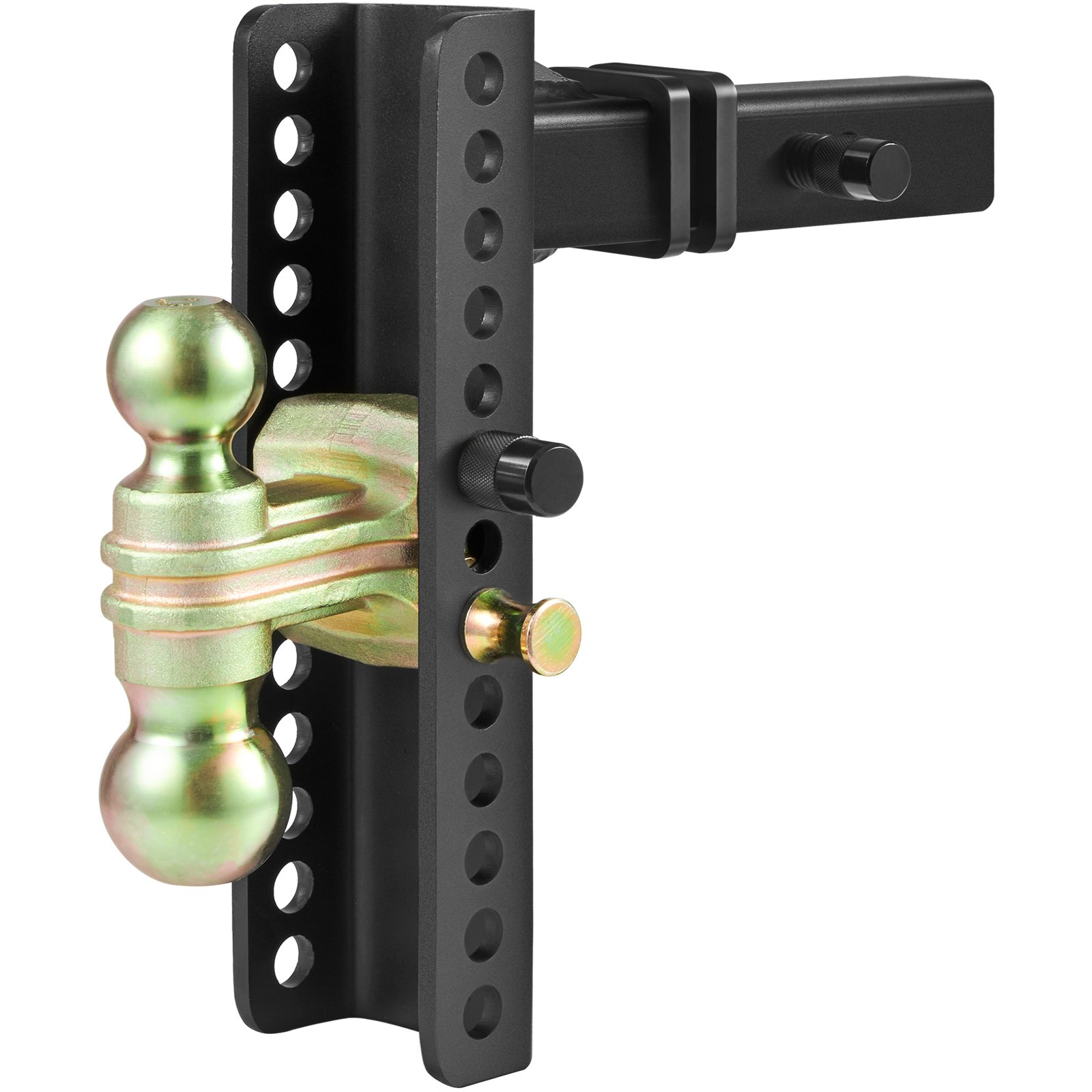 V952-SQTQJTCB22253VXAJV0-202507141245-00 VEVOR Adjustable Trailer Hitch, 25.4 cm Drop & 21.59 cm Rise Hitch Ball Mount with 5.08 cm Receiver, Solid Tube, 6350 kgs GTW, 5.08 cm & 5.08-0.79 cm 45# Steel Tow Balls with Key Lock for Truck Towing - Image 1