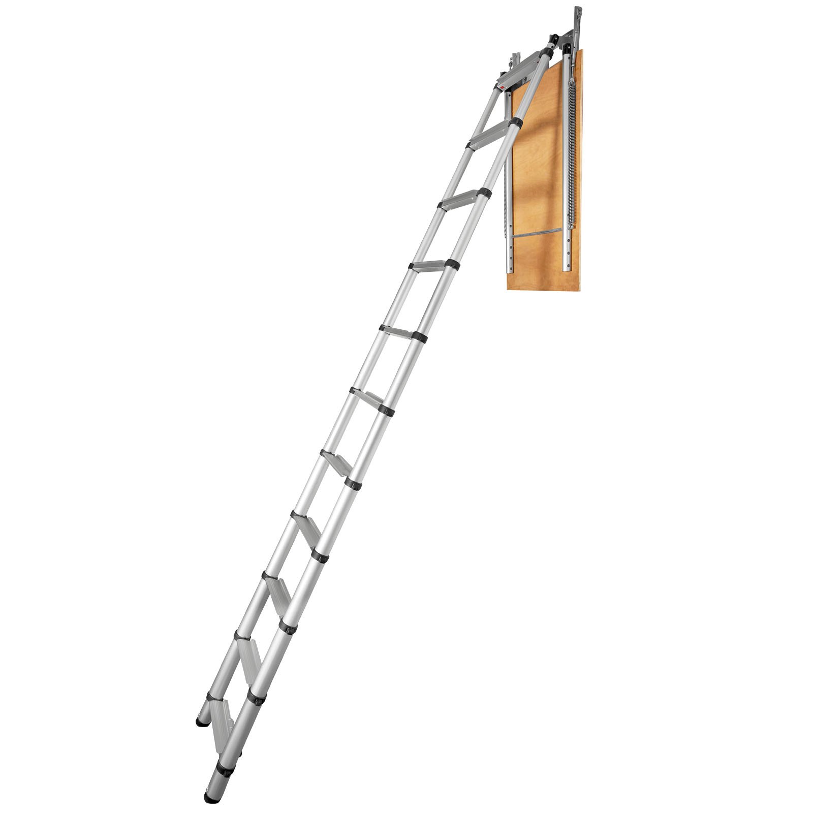 V952-SSKKSGLTLHJ3RSMJGV0-202507141435-00 VEVOR Attic Ladder Telescoping, 158.76kg Capacity, 100cm x 59.94cm,Multi-Purpose Aluminium Extension, Lightweight and Portable,Fits298.7cm-320.04cmCeilingHeights,Convenient Access to Your Attic Standa - Image 1