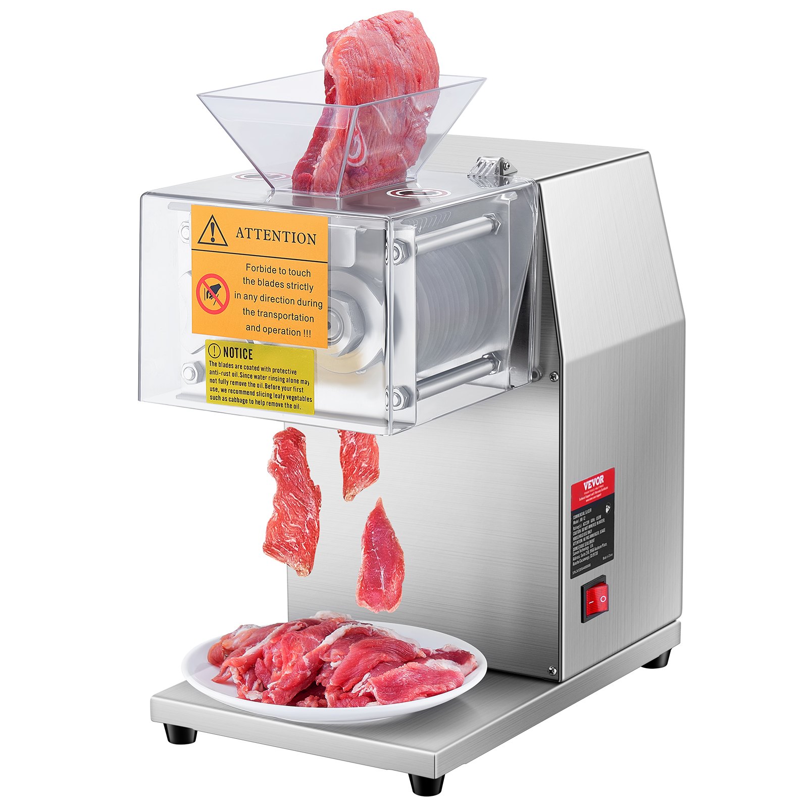 V952-TSBXGQPJYSBXVZ50UV3-202508011316-00 VEVOR Electric Meat Cutter Machine 850W Commercial Meat Slicer Cutting Machine - Image 1
