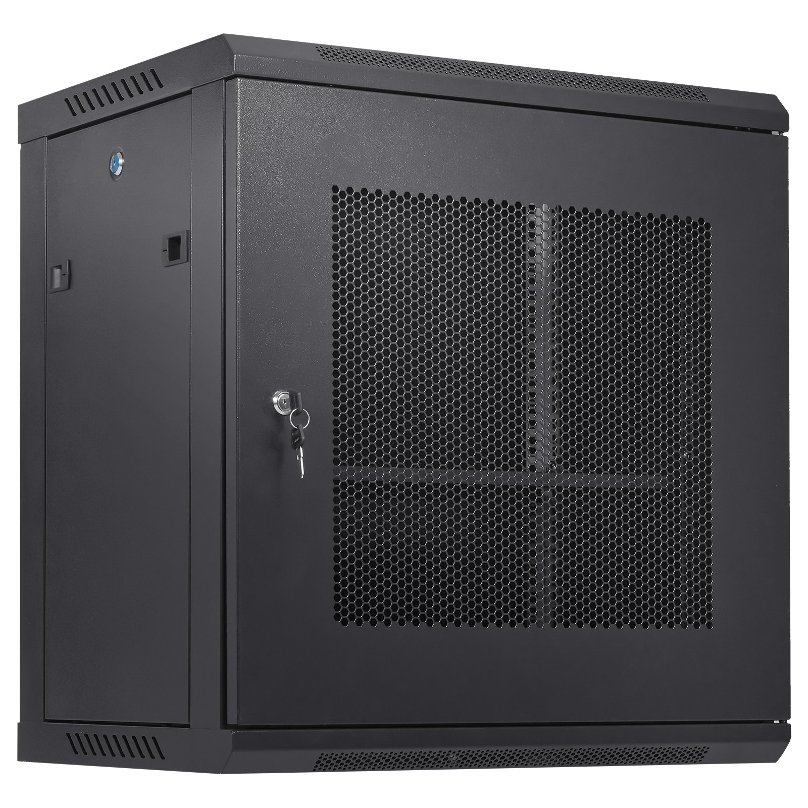 V952-WLJJWZB12U155GP35V0-202507141415-00 VEVOR 12U Wall Mount Network Server Cabinet, 15.5'' Deep, Server Rack Cabinet Enclosure, 200 lbs Max. Ground-mounted Load Capacity, with Locking Door Side Panels, for IT Equipment, A/V Devices - Image 1