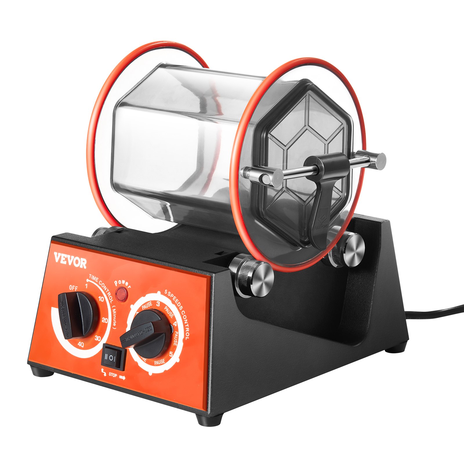 V952-WSPGJCSSDK3KGRAXPV3-202507141526-00 VEVOR 3kg Rotary Tumbler Surface Polisher Jewelry Polish Finish Machine Gem DIY - Image 1