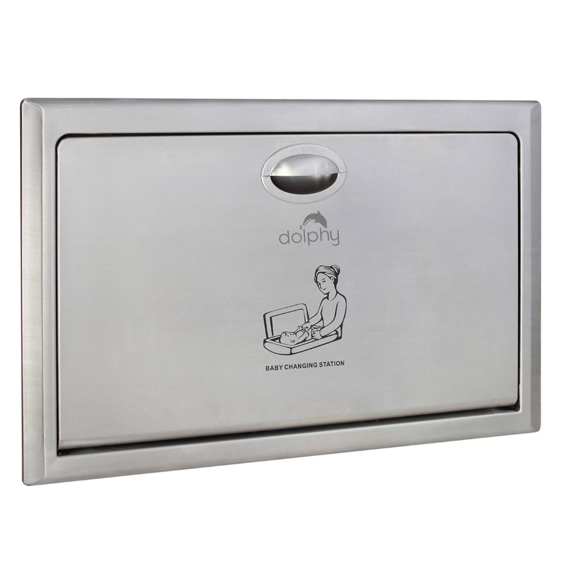 V959-DBCS0005-202507050310-00 Recessed Baby Change Station - Stainless Steel - Image 1
