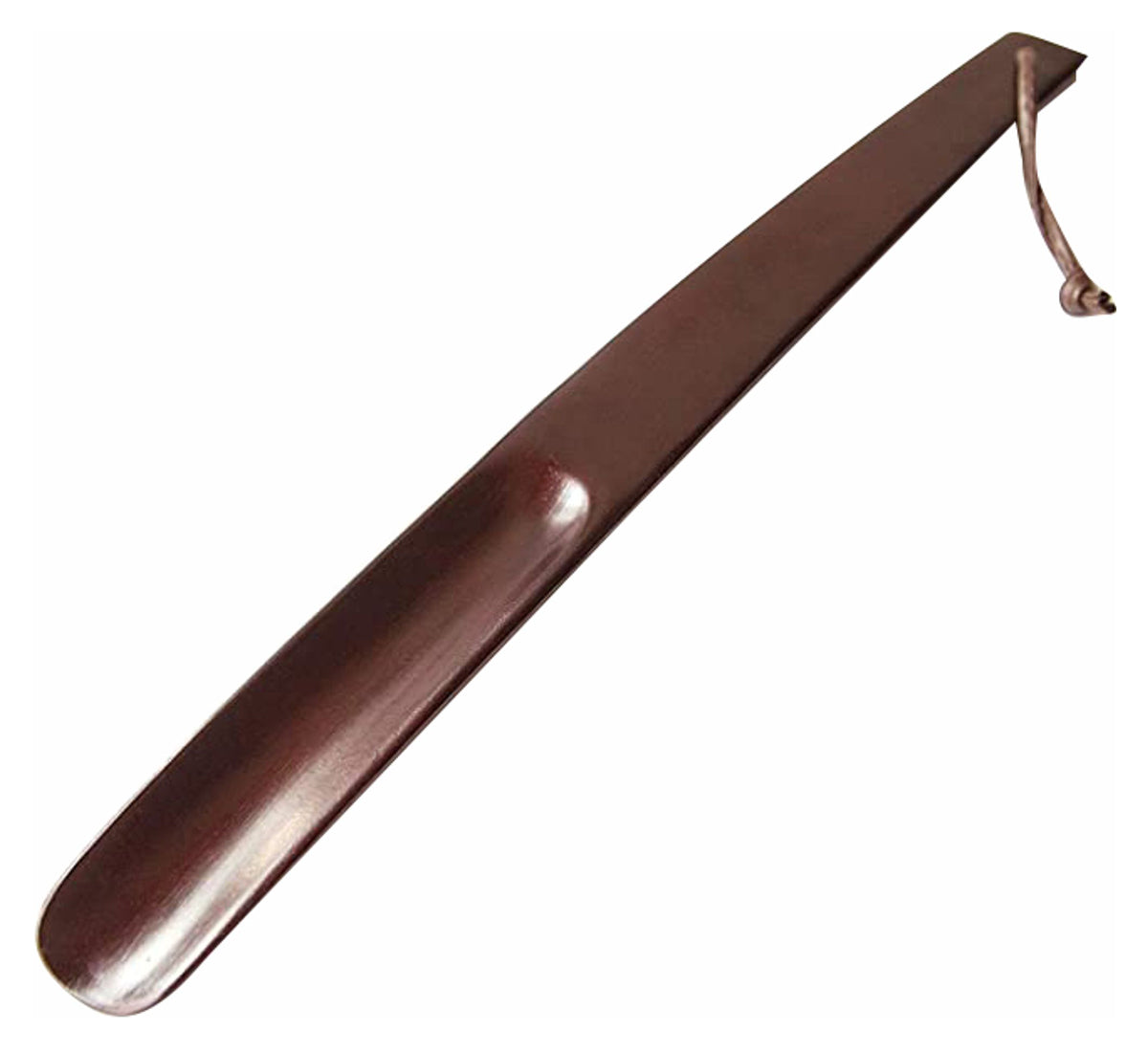 V959-DHGR0004-202507050201-00 Shoe Horn - Brown Natural Wood - Image 1