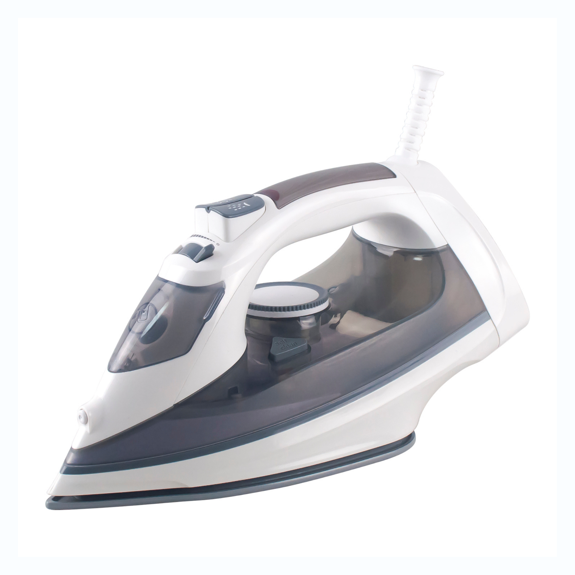 V959-DIRN0007-202507050301-00 Electric Steam Iron 1800W White/ Grey - Image 1