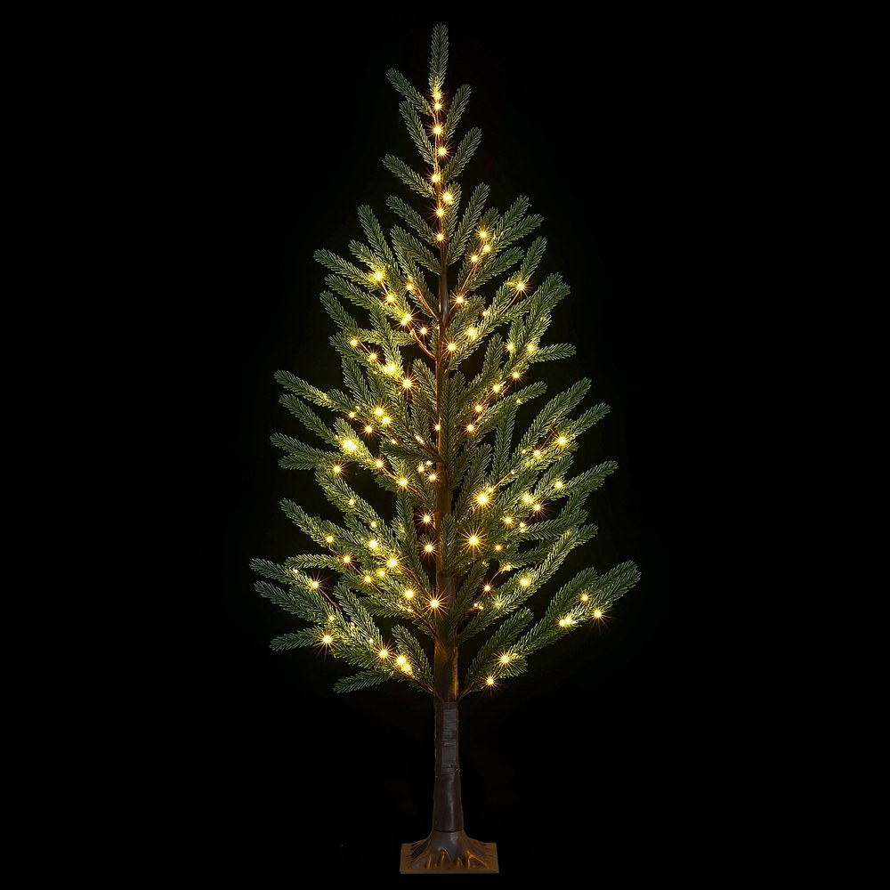 XM-TR-PLANT-6FT-LED-202508181242-00 Jingle Jollys Christmas Tree 1.8M Pre-lit LED Xmas Tree 8 Modes Party Decoration - Image 1