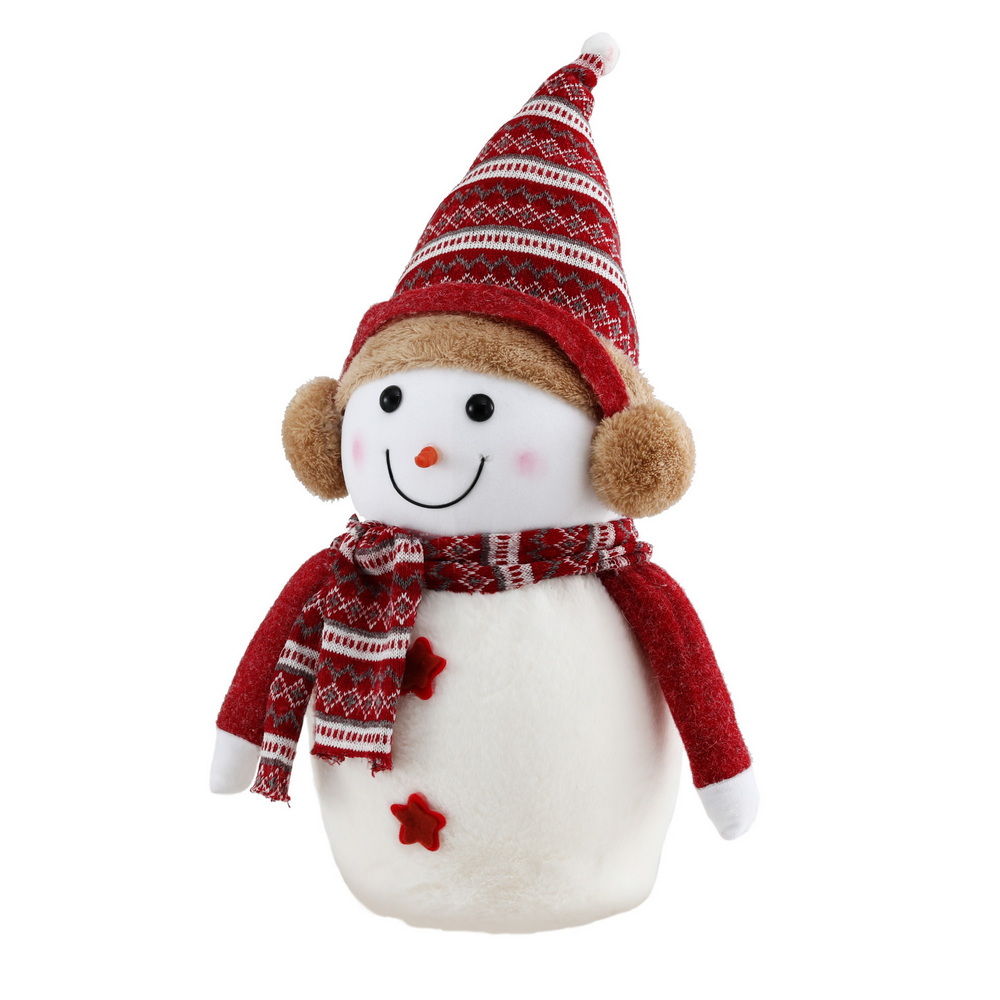XMAS-SNOWMAN-M-WH-202507221511-00 Jingle Jollys Christmas Snowman Handicraft Ornaments Party Decorations 45cm - Image 1